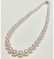 丸い 淡水パール ネックレス 40cm ホワイト 7mm~7.5mm 本真珠のテリ